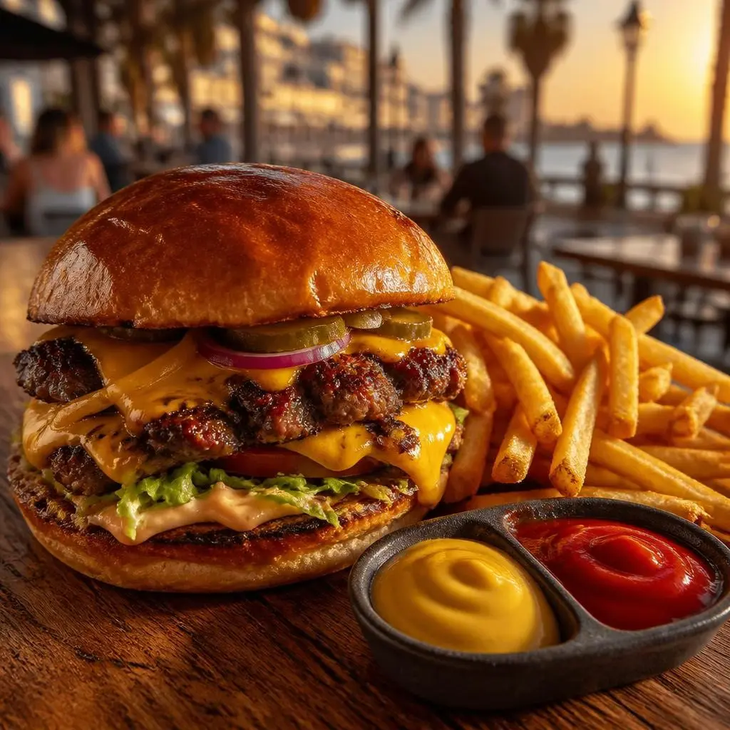 Smashburgare i Torrevieja: Så gör vi vår populära burgare med pommes på Senap & Ketchup