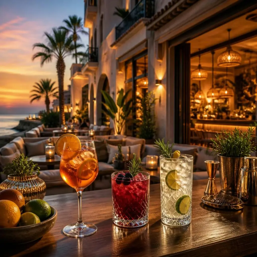 Cocktailbar Solsidan, drinkar före eller efter middag på Calle Diana 7