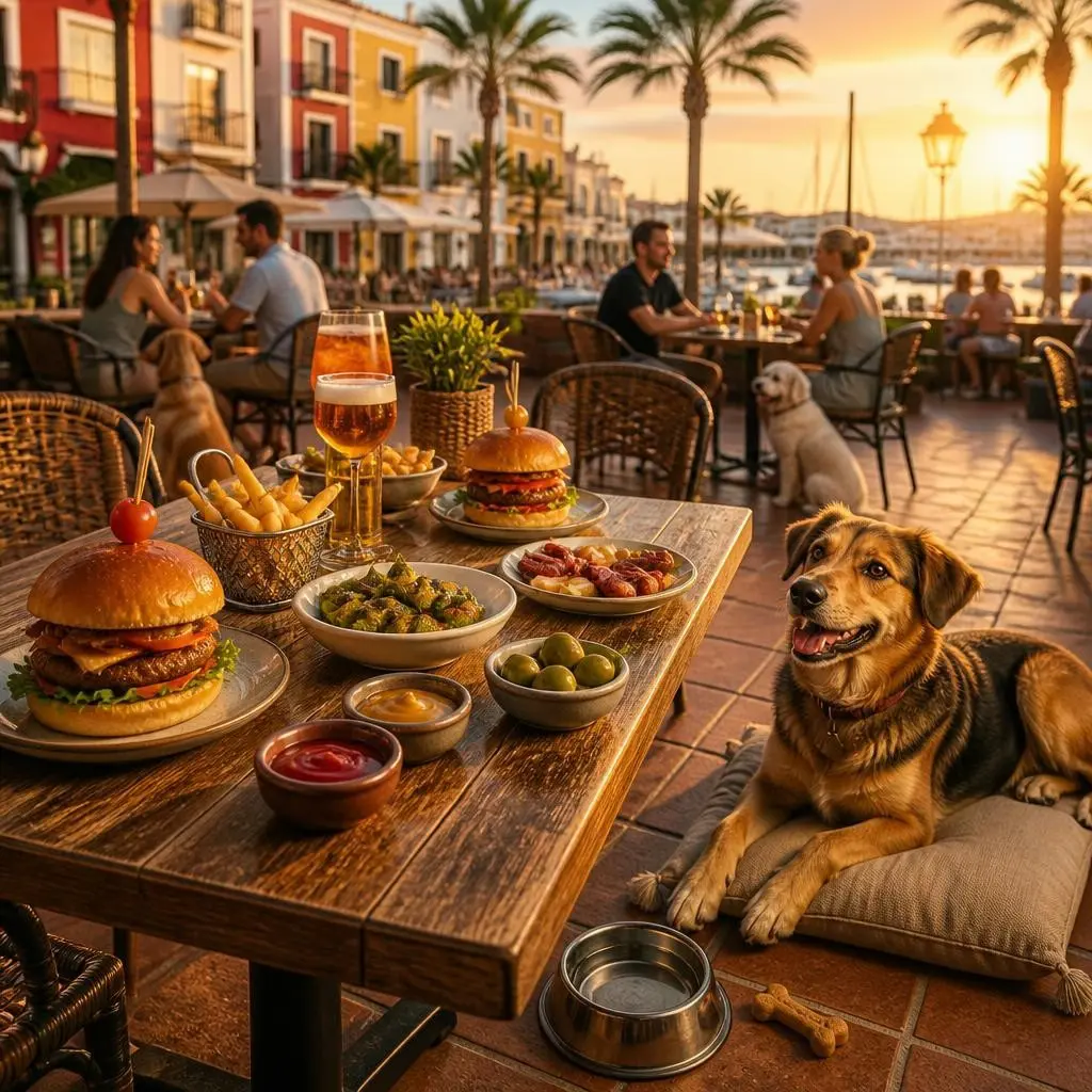 Hundvänlig restaurang i Torrevieja, ät gott och ta med din fyrbenta vän till Senap & Ketchup
